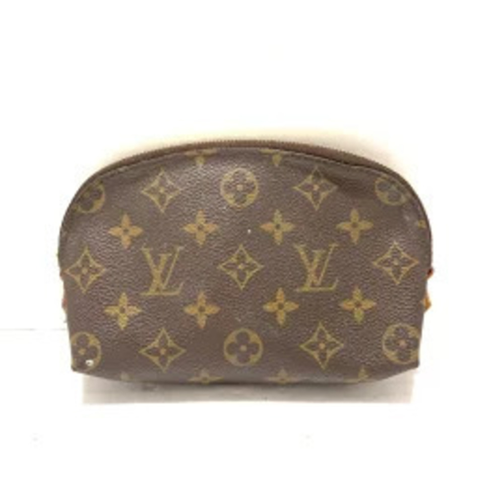LOUIS VUITTON Pochette Cosmetic Pouch Clutch Monogram Canvas